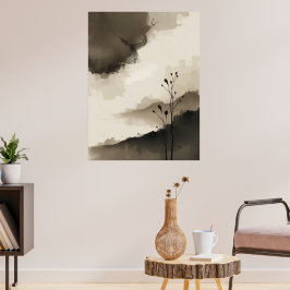 Japanska Zen-minimalister Poster Lugn Modern