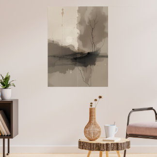 Japanska Zen-minimalister Poster Lugn Modern
