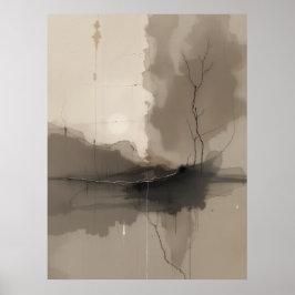 Japanska Zen-minimalister Poster Lugn Modern