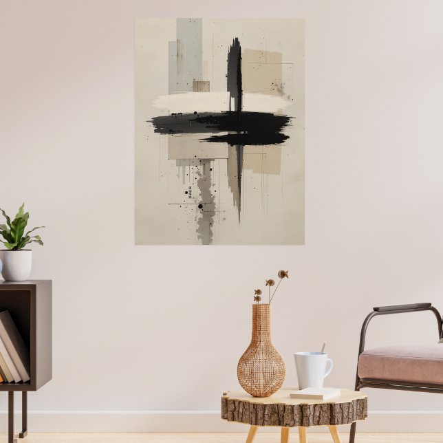 Japanska Zen-minimalister Poster Lugn Modern Wall (Vardagsrum 3)