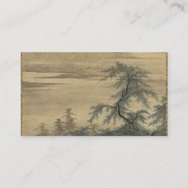 Japanska Zhou Maoshu uppskattar Lotuss Visitkort (Framsida)