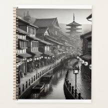 Japanskt 90-tal Stil Black and White Stainless Ste