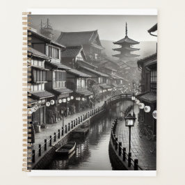 Japanskt 90-tal Stil Black and White Stainless Ste