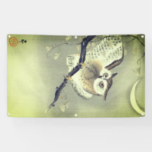 JAPANSKT baner för TRÄKLOSSTRYCKUGGLA