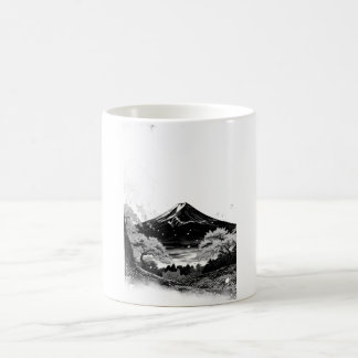 japanskt berg kaffemugg