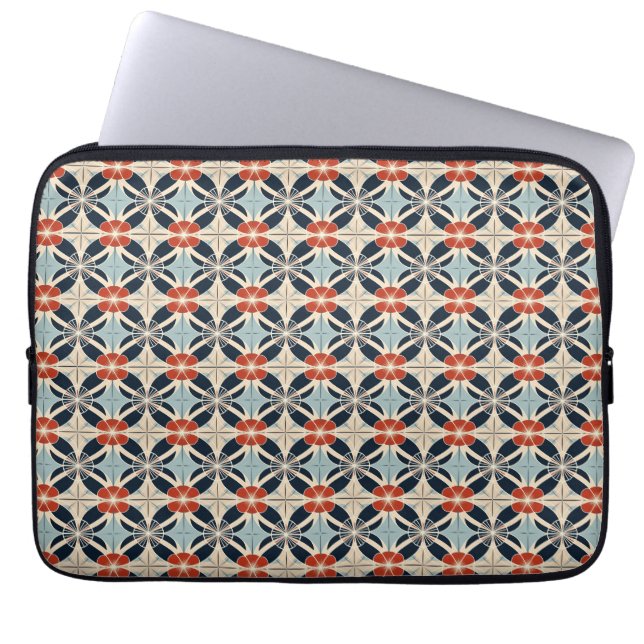 Japanskt Blommönster Laptop Fodral (Framsidan)