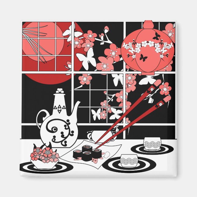 Japanskt cuisine magnet (Framsidan)