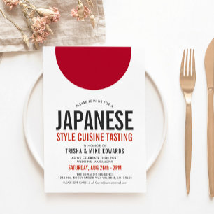 Japanskt Cuisine   Party Inbjudan