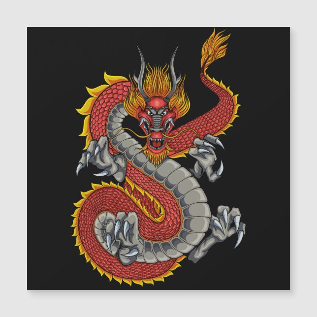japanskt dragon illustration (Framsida)