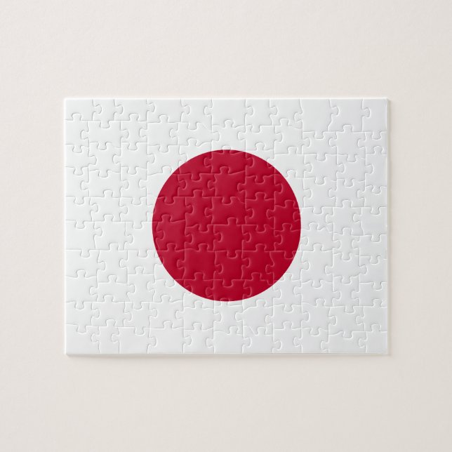 Japanskt Flagga Puzzon Pussel (Horisontell)
