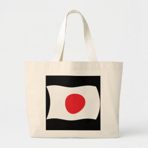 Japanskt Flagga Tote Bag Jumbo Tygkasse
