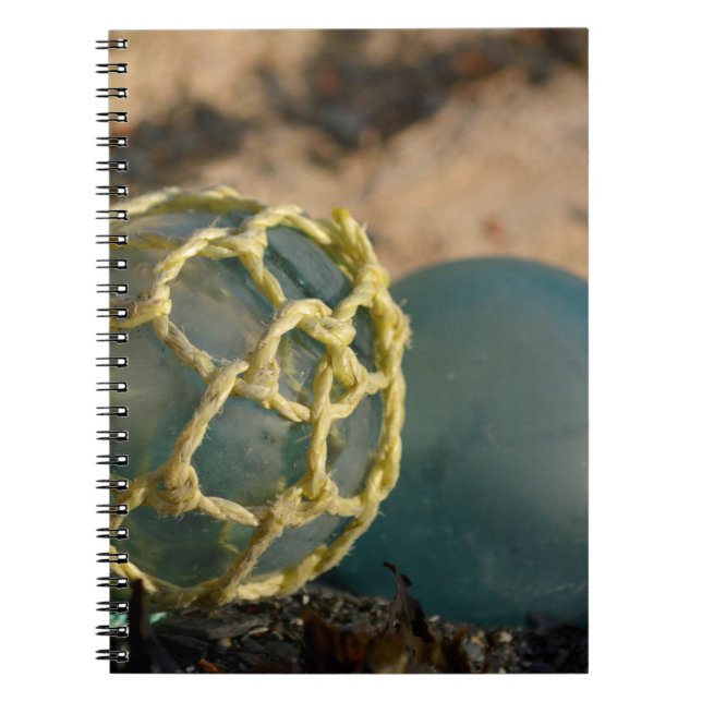 Japanskt glasfiske Flyter Anteckningsbok (Framsidan)