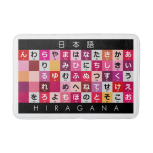 Japanskt Hiraganabord Badrumsmatta