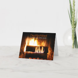 Japanskt inspirationellt ordspråk "Kindness" Tack Kort