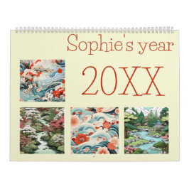 Japanskt konsfolk, nytt år kalender