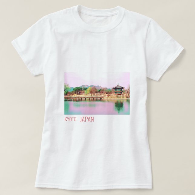 Japanskt landskap i Kyoto T Shirt (Design framsida)