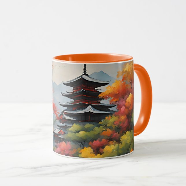 Japanskt landskap mugg (Framsida höger)