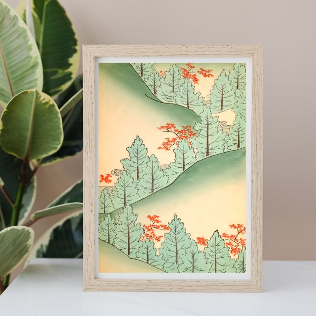 Japanskt liggande Illustration Skriv ut Poster (Skapare uppladdad)
