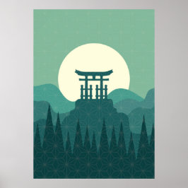 Japanskt liggande Poster