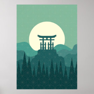 Japanskt liggande Poster