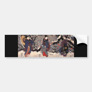 Japanskt måla C. 1800's Bildekal