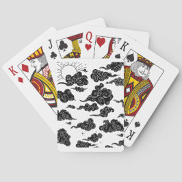 Japanskt molnmönster estetik casinokort