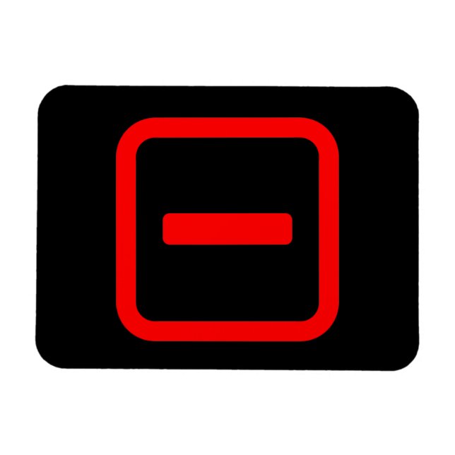 Japanskt nummer ett 一 【 Ichi 】 Kanji Magnet (Horisontell)