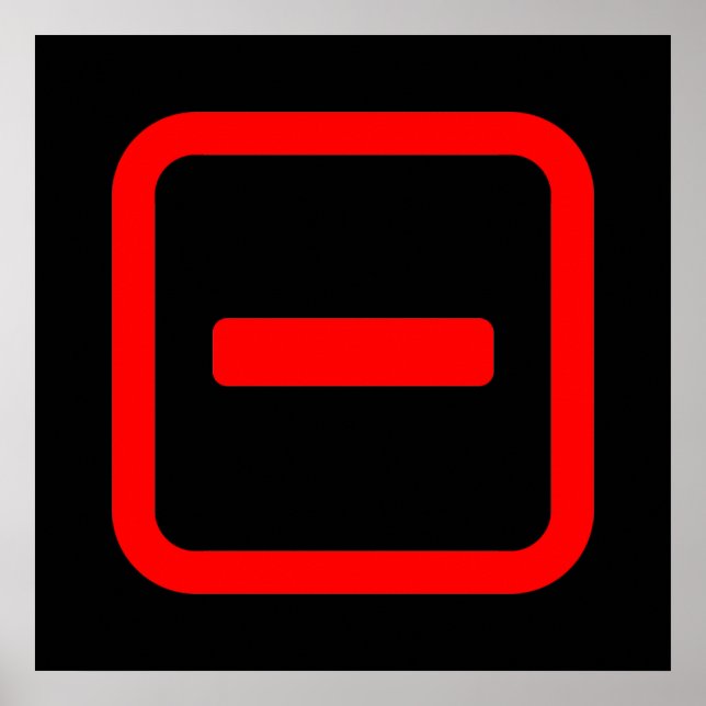 Japanskt nummer ett 一 【 Ichi 】 Kanji Poster (Framsidan)