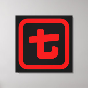 Japanskt nummer sju 七 【 Nana 】 Kanji Canvastryck