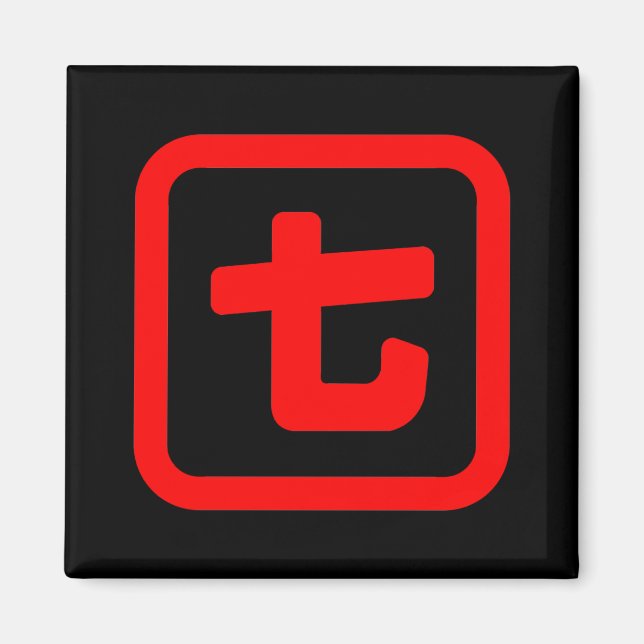 Japanskt nummer sju 七 【 Nana 】 Kanji Magnet (Framsidan)