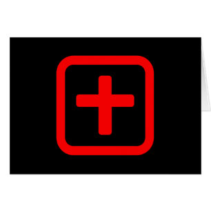 Japanskt nummer tio 十 【 Ju 】 Kanji Card Hälsningskort