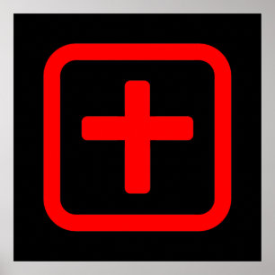 Japanskt nummer tio 十 【 Ju 】 Kanji Poster