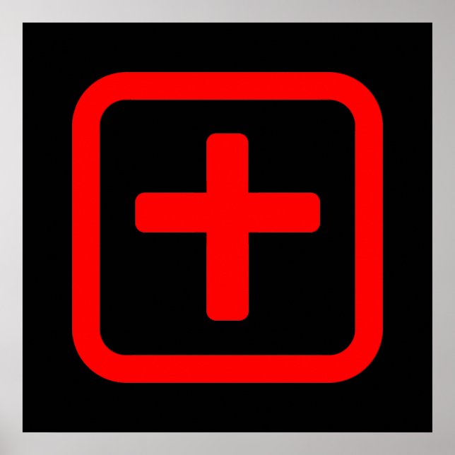 Japanskt nummer tio 十 【 Ju 】 Kanji Poster (Framsidan)