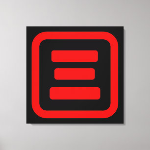 Japanskt nummer tre 三 【 San 】 Kanji Canvastryck