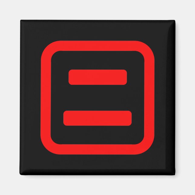 Japanskt nummer två 二 【 Ni 】 Kanji Magnet (Framsidan)