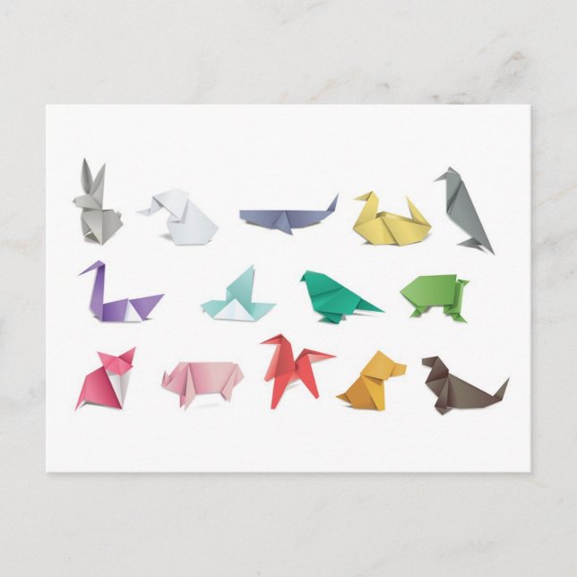Japanskt origami-vykort för postkorsning vykort (Framsida)