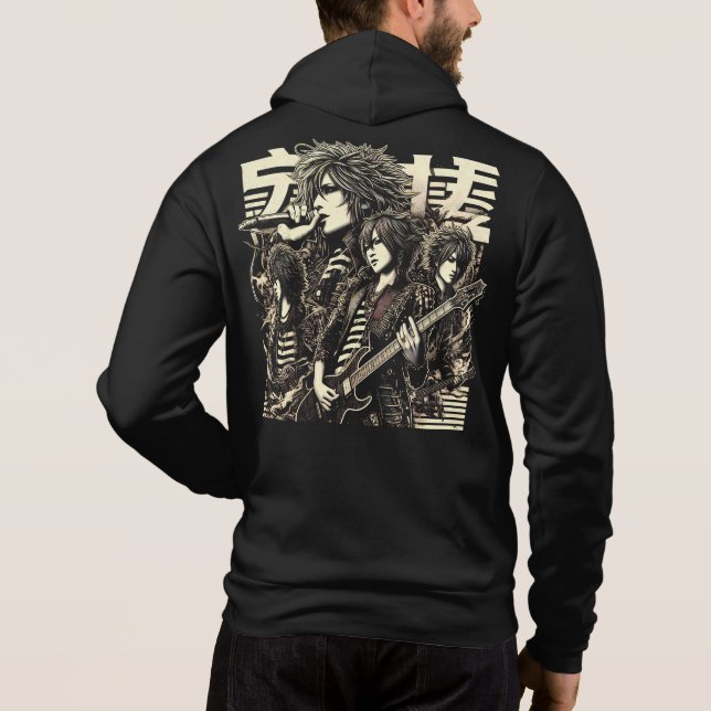 Japanskt rockband  t shirt (Baksida)