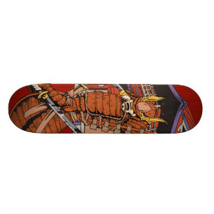 Japanskt SamuraiSkateboarddäck Old School Skateboard Bräda 21,6 Cm