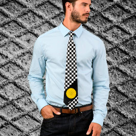 Japanskt schackrat Tie, japanska flagga mode Slips