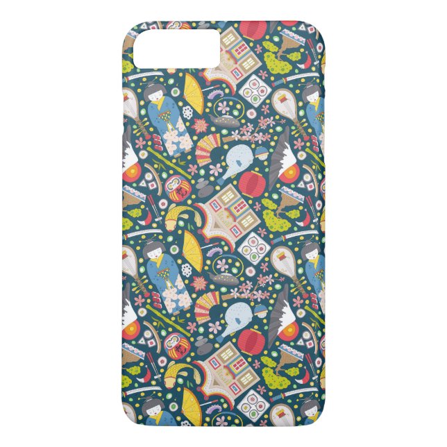 Japanskt Seamless mönster Case-Mate iPhone Skal (Baksida)