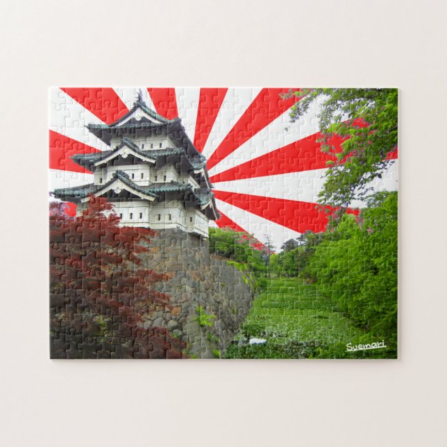 Japanskt slott pussel (Horisontell)
