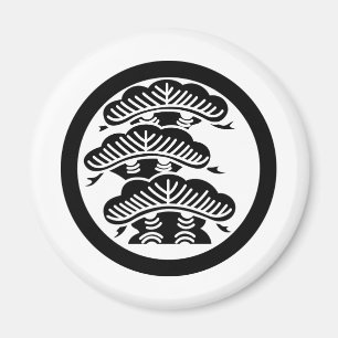 Japanskt symbol för familjvapensköld KAMON Magnet