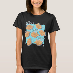 Japanskt Taiyaki-fiskmönster T Shirt