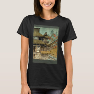 Japanskt tempel i regn Japansk målning Ka T Shirt