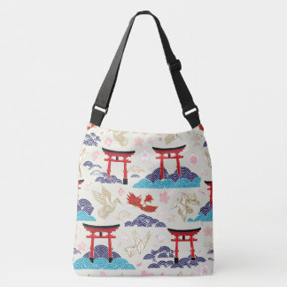 Japanskt Torii-mönster Axelväska