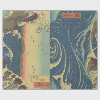 JAPANSKT TRÄBLOCKSTRYCK PRESENTPAPPER