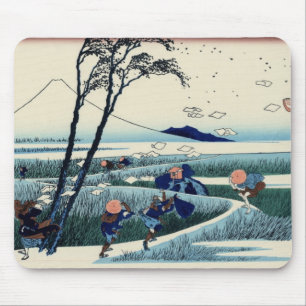 Japanskt träklosstryck musmatta