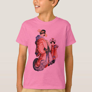 Japanskt träklosstryck t-shirt