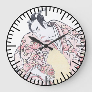 Japanskt Ukiyo-e porträtt av Minamoto ingen Stor Klocka