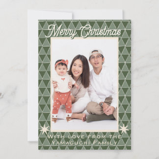 Japanskt Uroko Mönster Jul Foto  Julkort